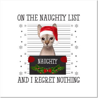 On The Naughty List, And I Regret Nothing Posters and Art